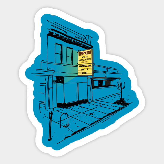 Chicago street view Sticker by jonsolomon